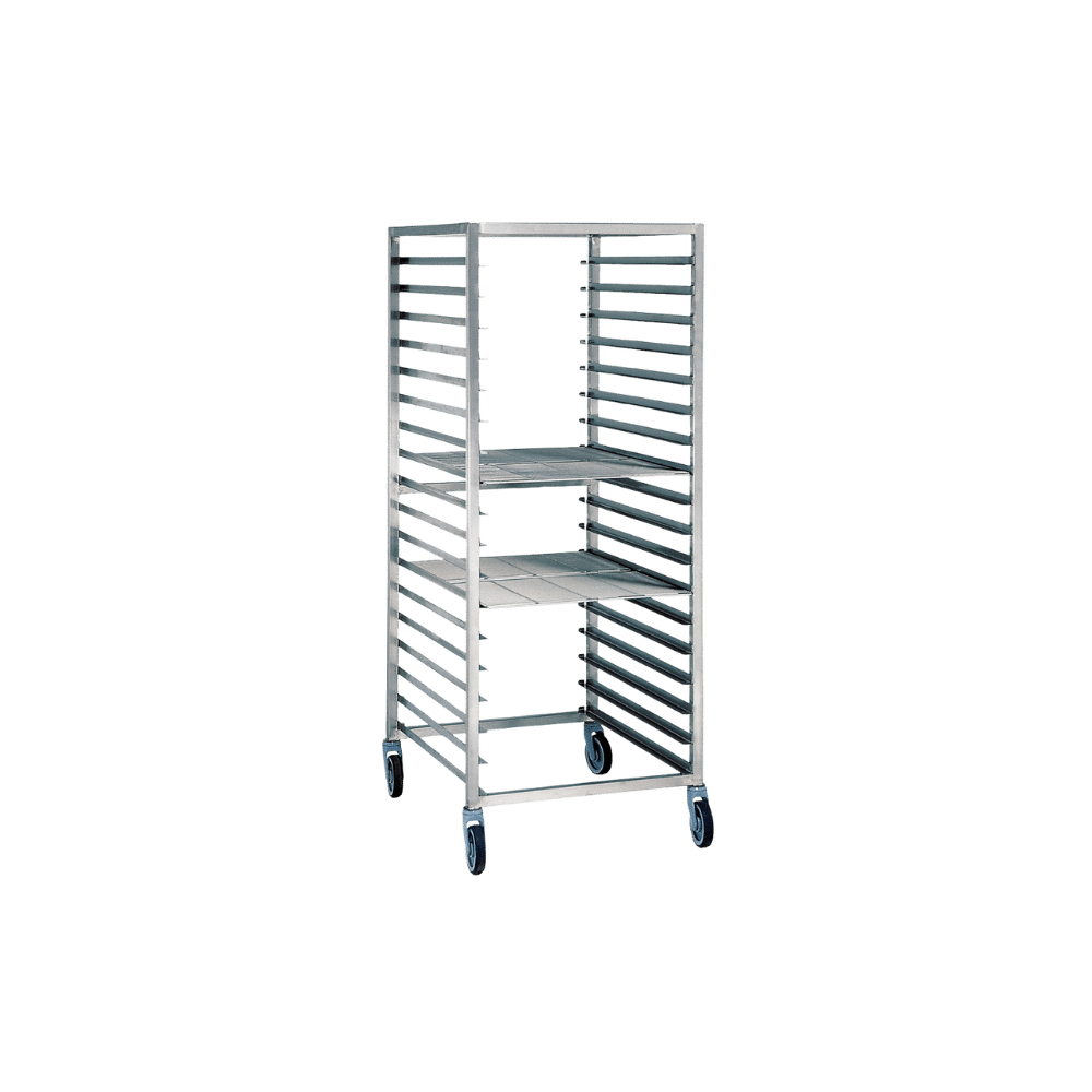 Chariot double – Grande capacité en inox