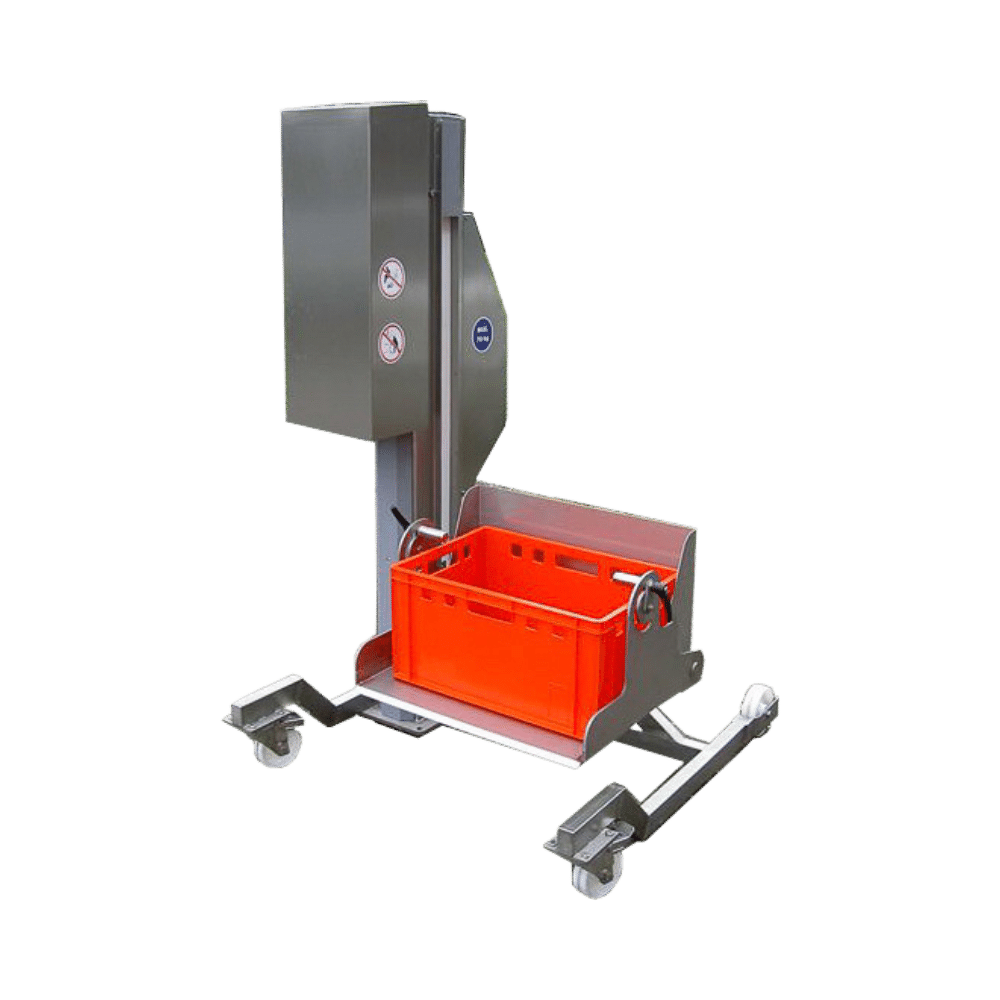 Elévateur renverseur à colonne inox – Capacité 70 kg