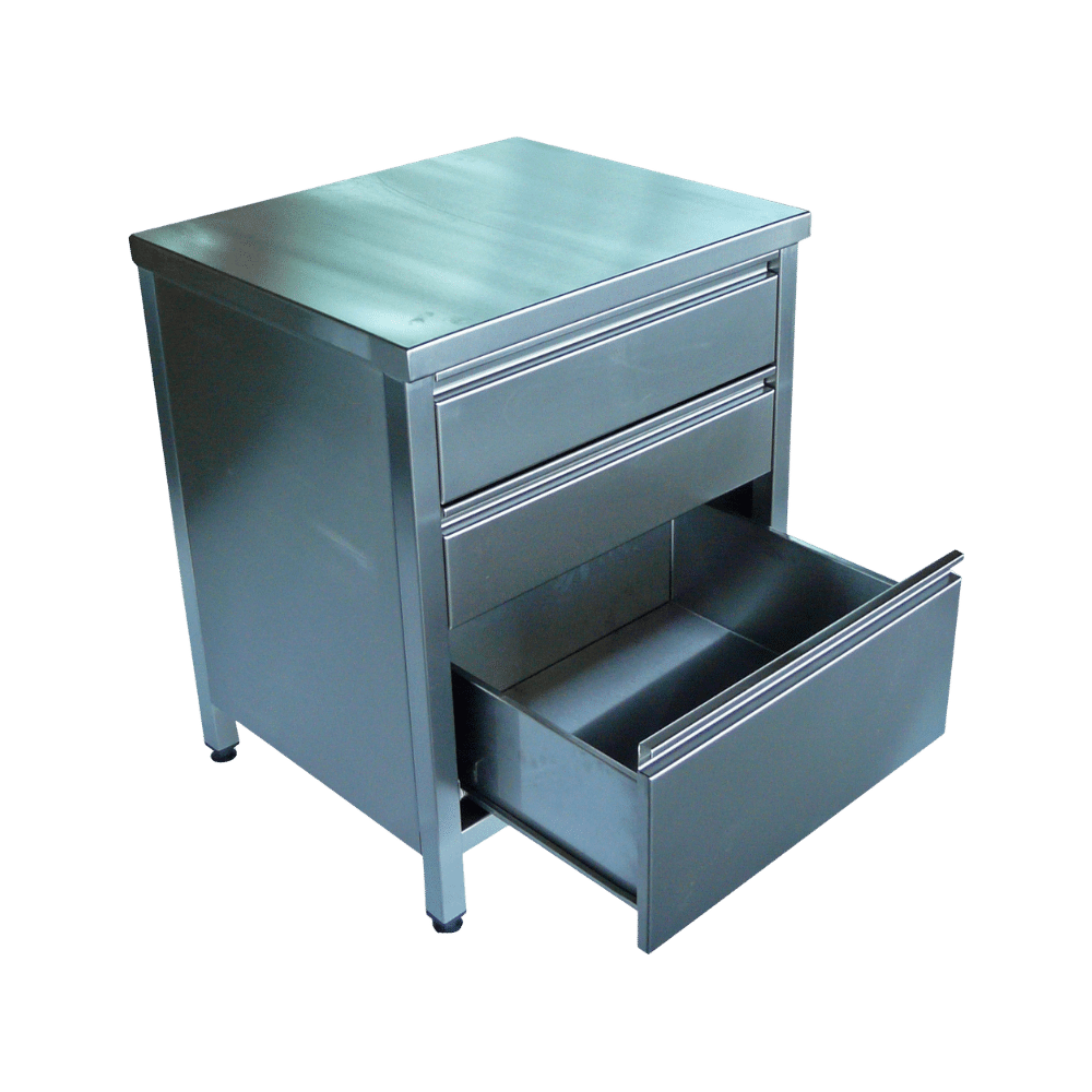 Table armoire avec blocs tiroirs