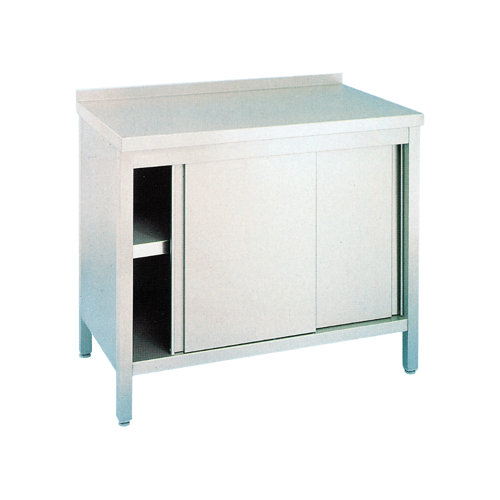 Table armoire avec portes coulissantes
